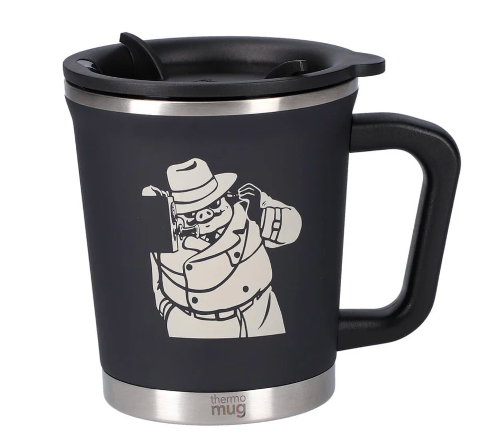 Ghibli Porco Rosso Thermo Mug On the Phone