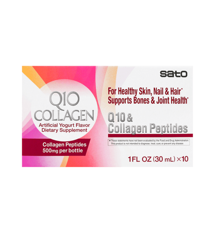 Pharmaceutical Q10 Collagen Peptides 30ml x 10 Bottles