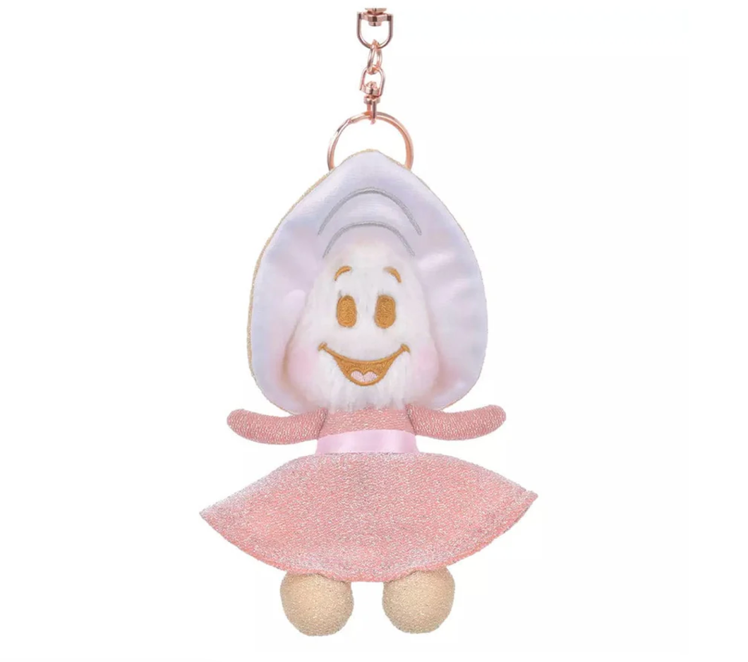 Disney Young Oyster Plush Winter Keychain Shiny Color