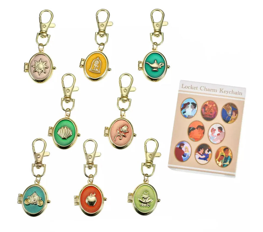 Disney Character Secret Keychain Locket Charm Disney Princess