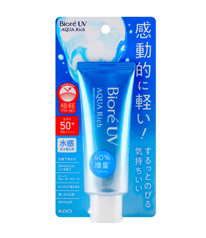 Biore UV Aqua Rich Watery Essence,Blue Bottle Sunscream SPF50+ PA++++ 70g