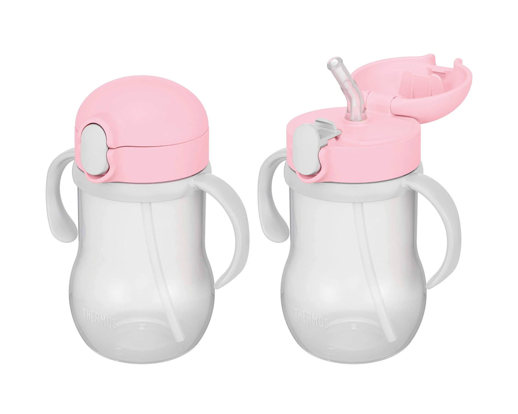 Thermos Baby 350ml Leak-Proof Straw Mug in Powder Pink