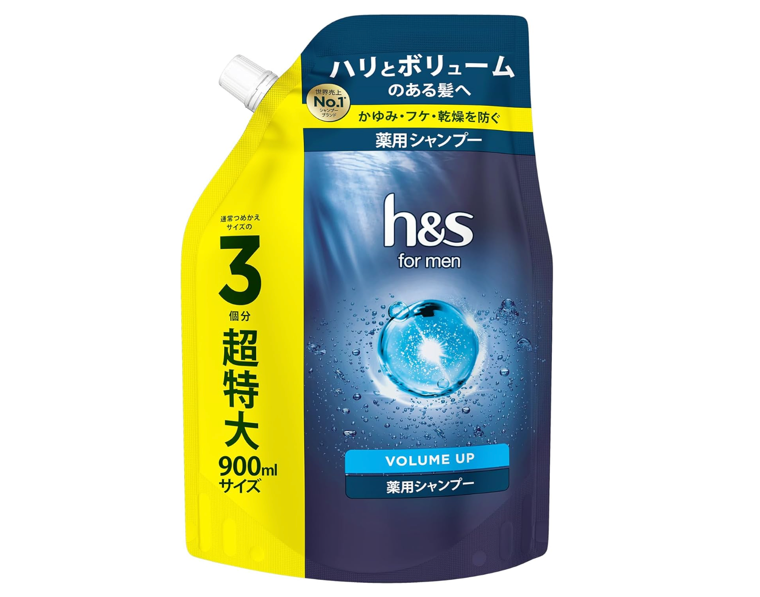 h&s for Men Volumizing Shampoo, Refill Pouch