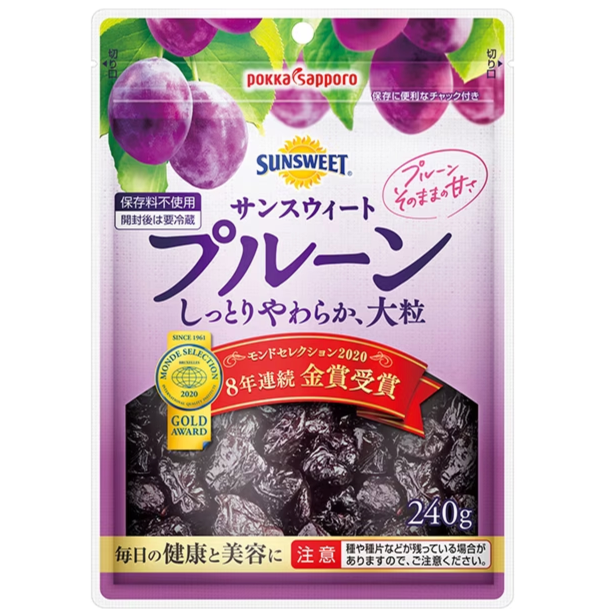 Pokka Sapporo Food & Beverage Sunsweet Prune 240g