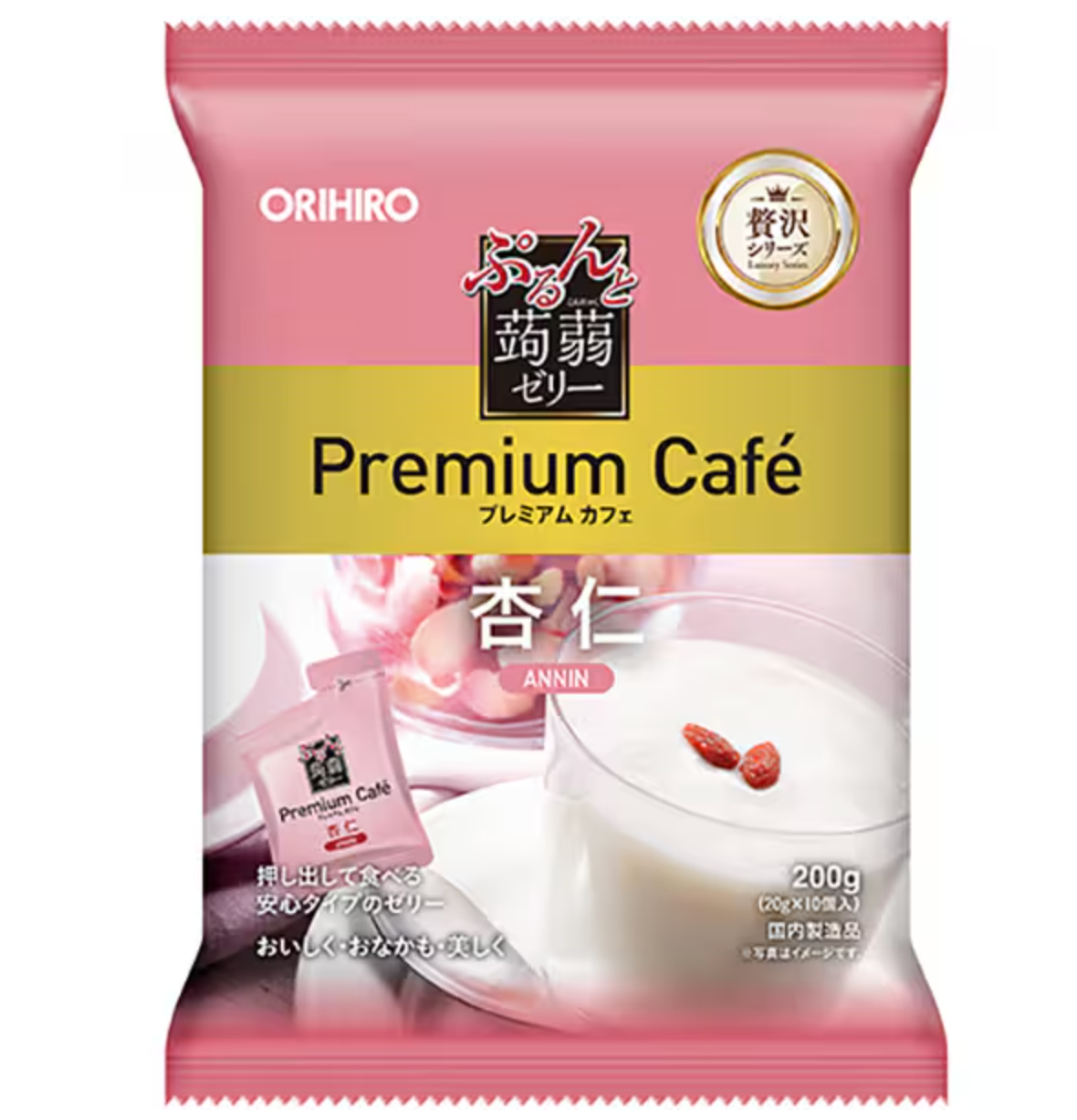 ORIHIRO Purun Konjac Jelly Premium Cafe Almond 20g x 20 pieces