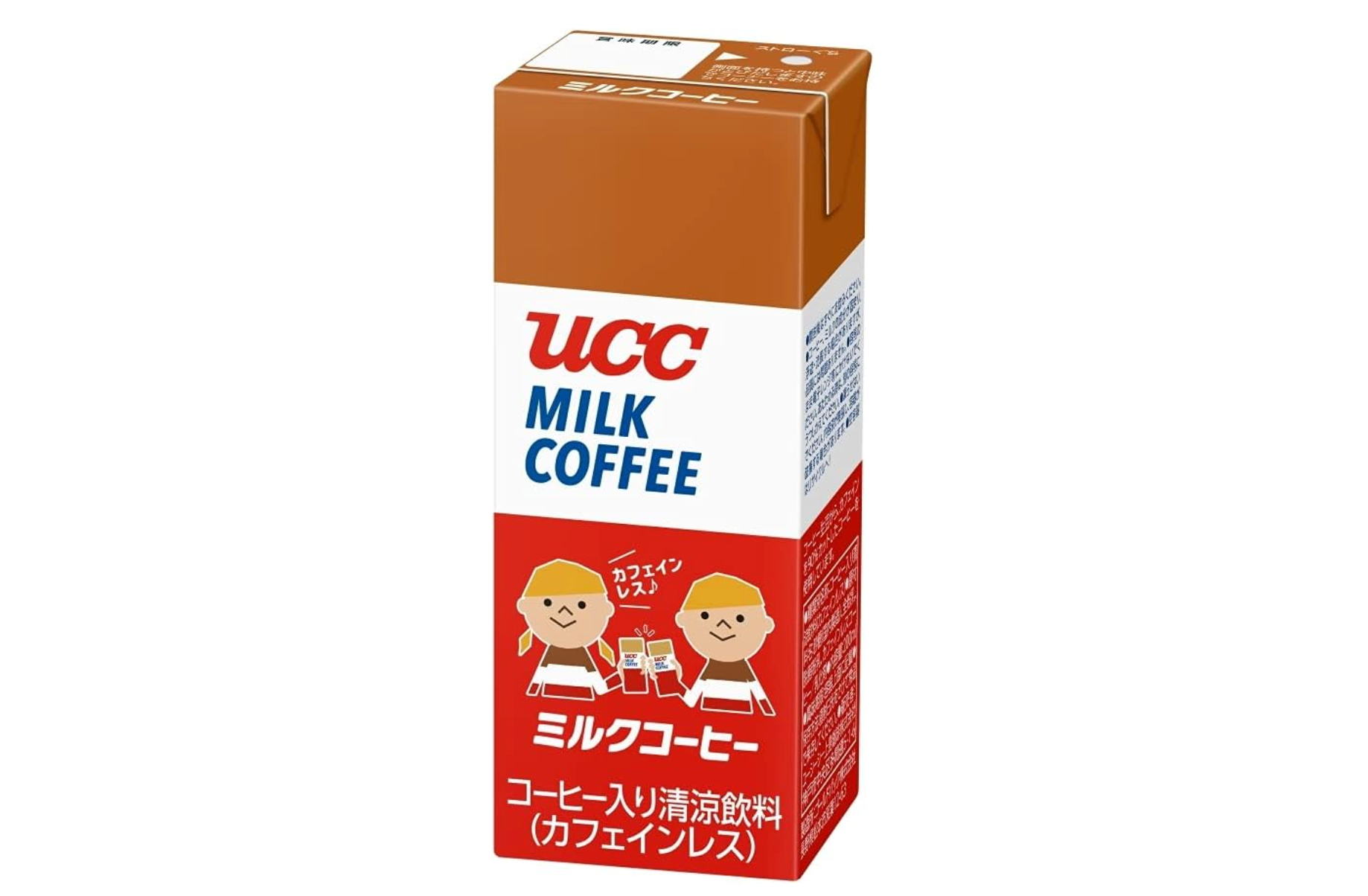 UCC Liquid Milk Coffee Caffeinated (Paper Pack) 200ml x 24 Bottles