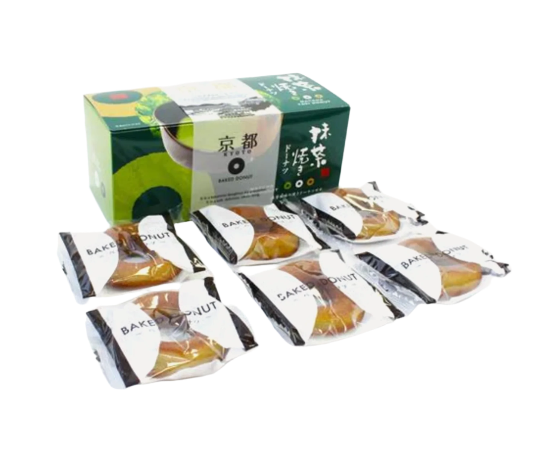 Naniwaya Kyoto Matcha Baked Donuts Box of 6 Pieces