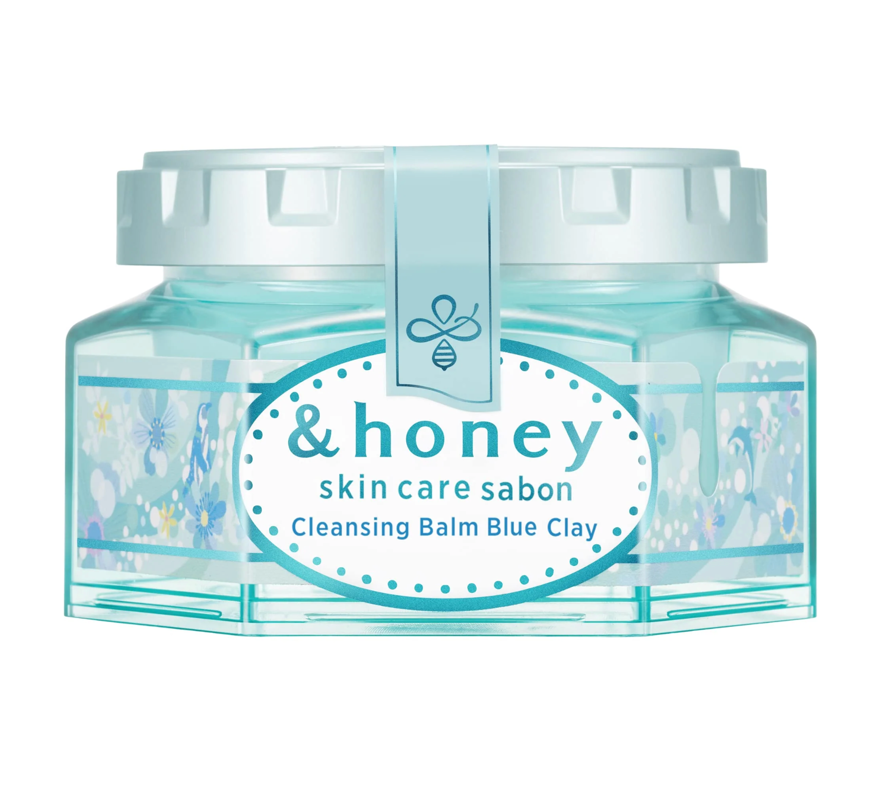 Honey Sabon Cleansing Balm Blue Clay 90G Japan Emerald Blue Honey Scent