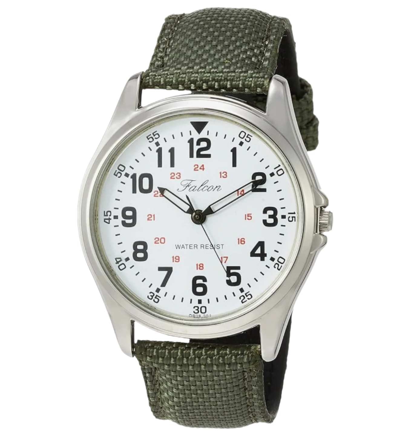 Citizen QB38 Men's Wristwatch, Analog, Waterproof, Leather Strap, green, Watch Nylon Strap, Military