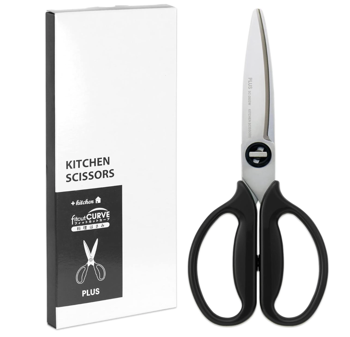 Plus Kitchen Scissors, Disassembly,  Paper Box Packaging 35-719 - YOYO JAPAN