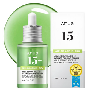 ANUA Azelaic Acid 15 Intense Calming Serum (30ml) - YOYO JAPAN