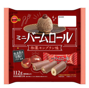 Bourbon Mini Baum Roll Japanese Chestnut Mont Blanc Flavor - YOYO JAPAN