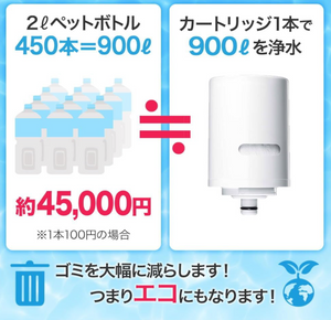 Krinsui Water Purifier, MONO Series, Matte Black, 2 Cartridges, Total MD1-BK & Replacement Cartridge MDC01S (Set of 2) - YOYO JAPAN