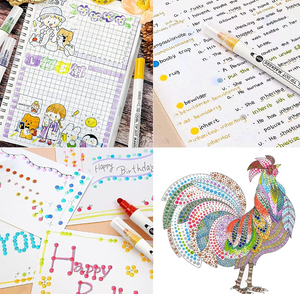 Shuttle Art Dot Ultra Fine Twin Pen, 18 Color Set - YOYO JAPAN