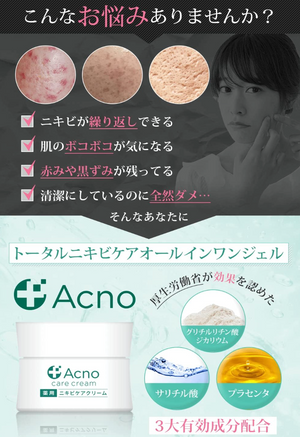 ACNO Acne Care Cream All-in-One - YOYO JAPAN