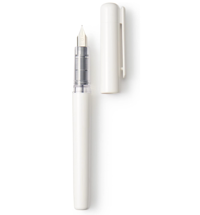 MUJI 44596883 Polycarbonate Fountain Pen, Black (Pack of 2) - YOYO JAPAN