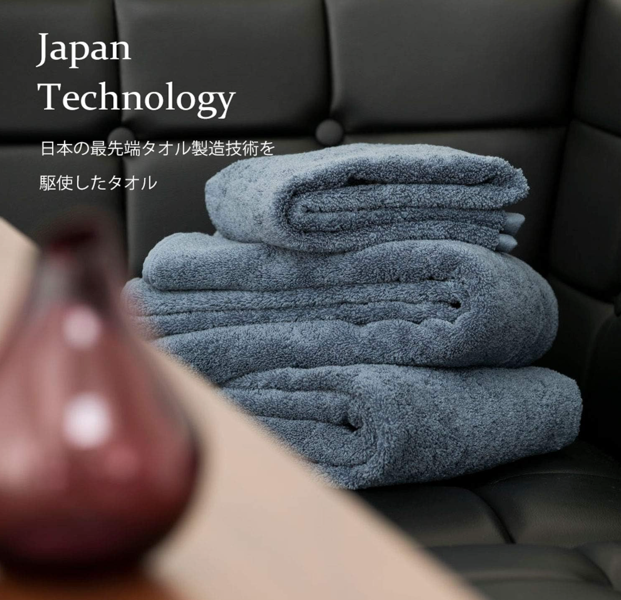 Kenkyujo Towels Volume Rich #003 Face Towel, Set of 5 - YOYO JAPAN