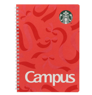 Holiday 2025 Starbucks Campus Ring Notebook Red - YOYO JAPAN