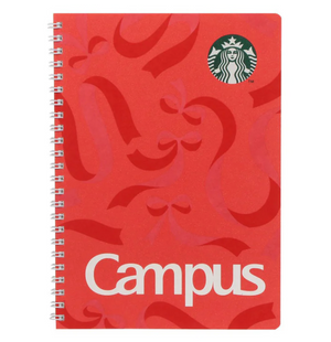 Holiday 2025 Starbucks Campus Ring Notebook Red - YOYO JAPAN