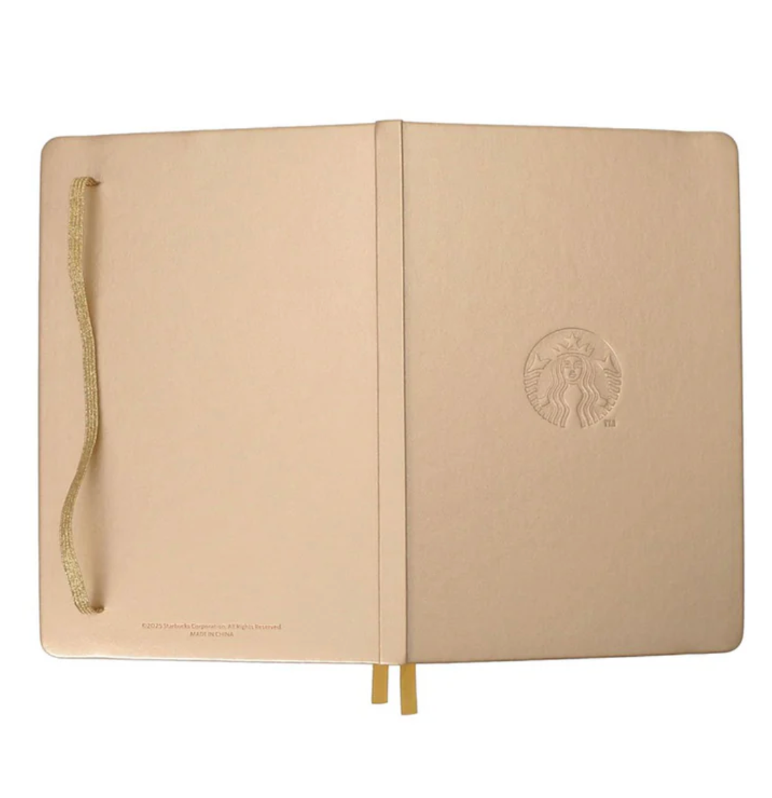 Starbucks Holiday 2025 Notebook Gold - YOYO JAPAN