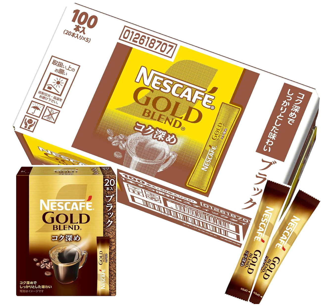 Nescafe Gold Blend Deep Dipstick Black 100P - YOYO JAPAN