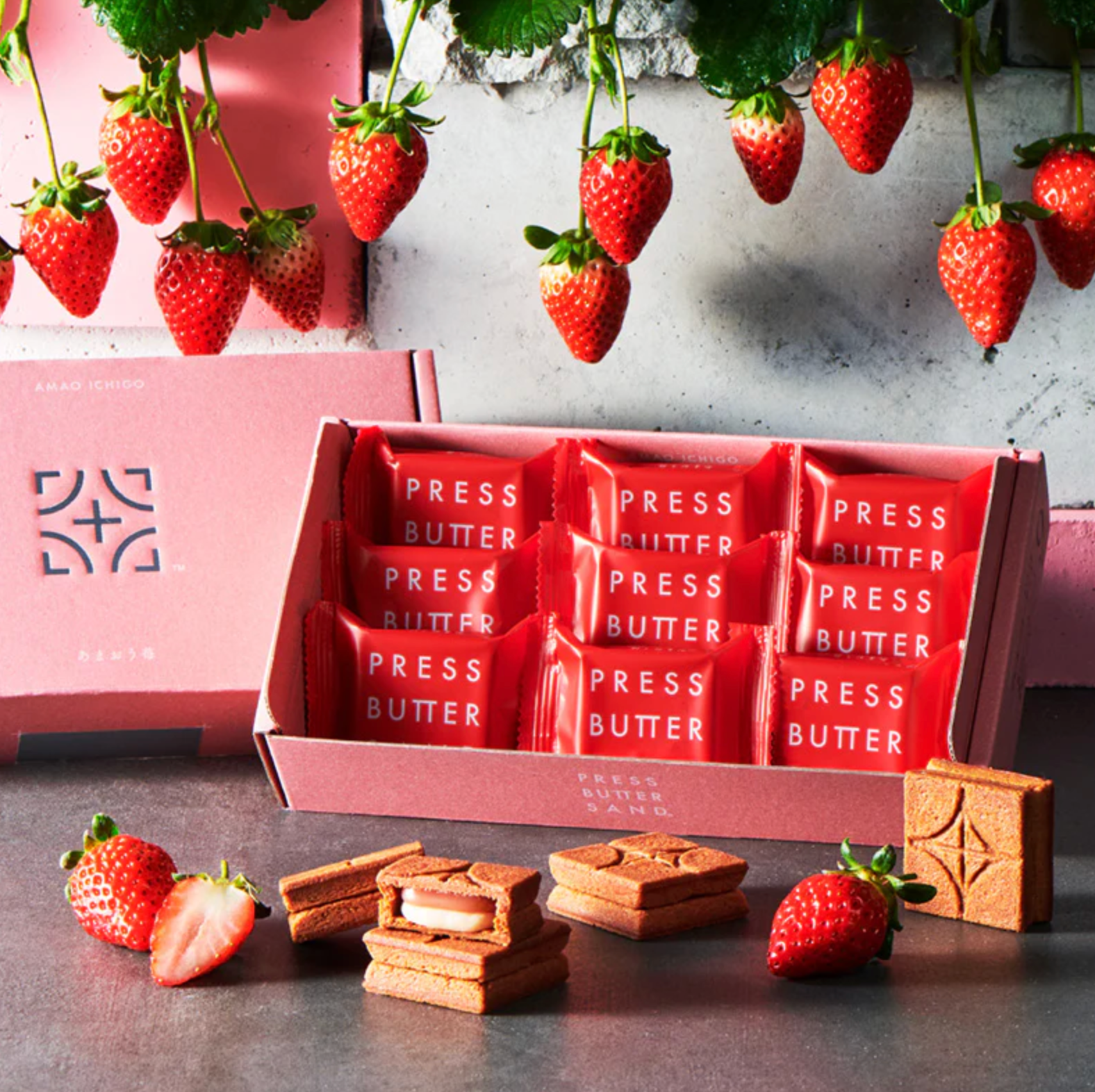 Butter Sandwich (Amaou Strawberry) 9 pieces