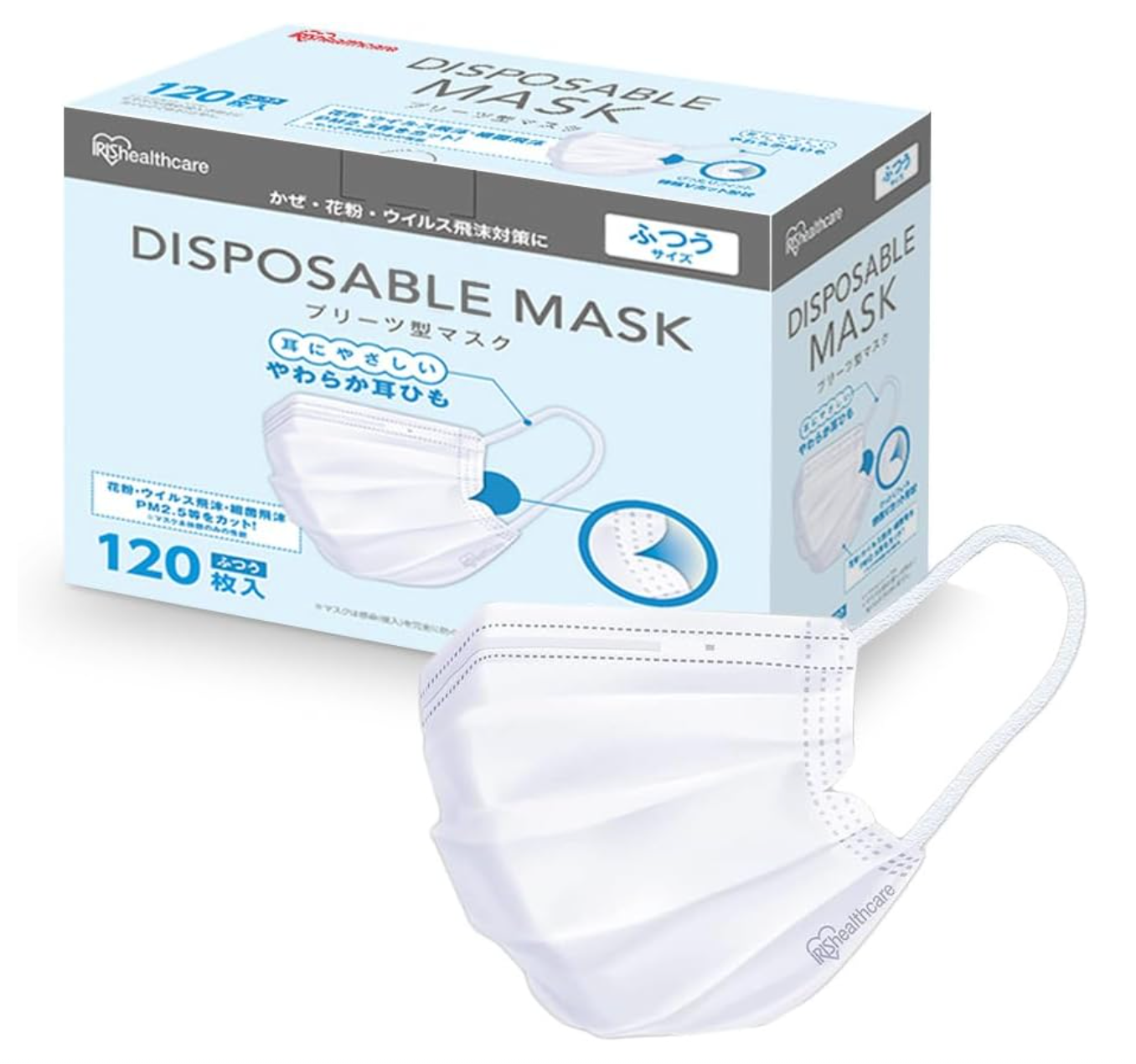 Smart Basic Iris Ohyama Non-Woven Pleat, 120 Pieces