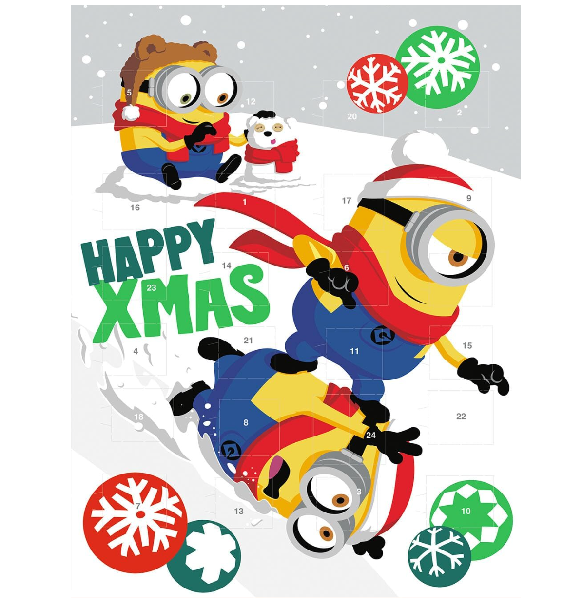 Minion Advent Calendar Countdown Christmas with Chocolate