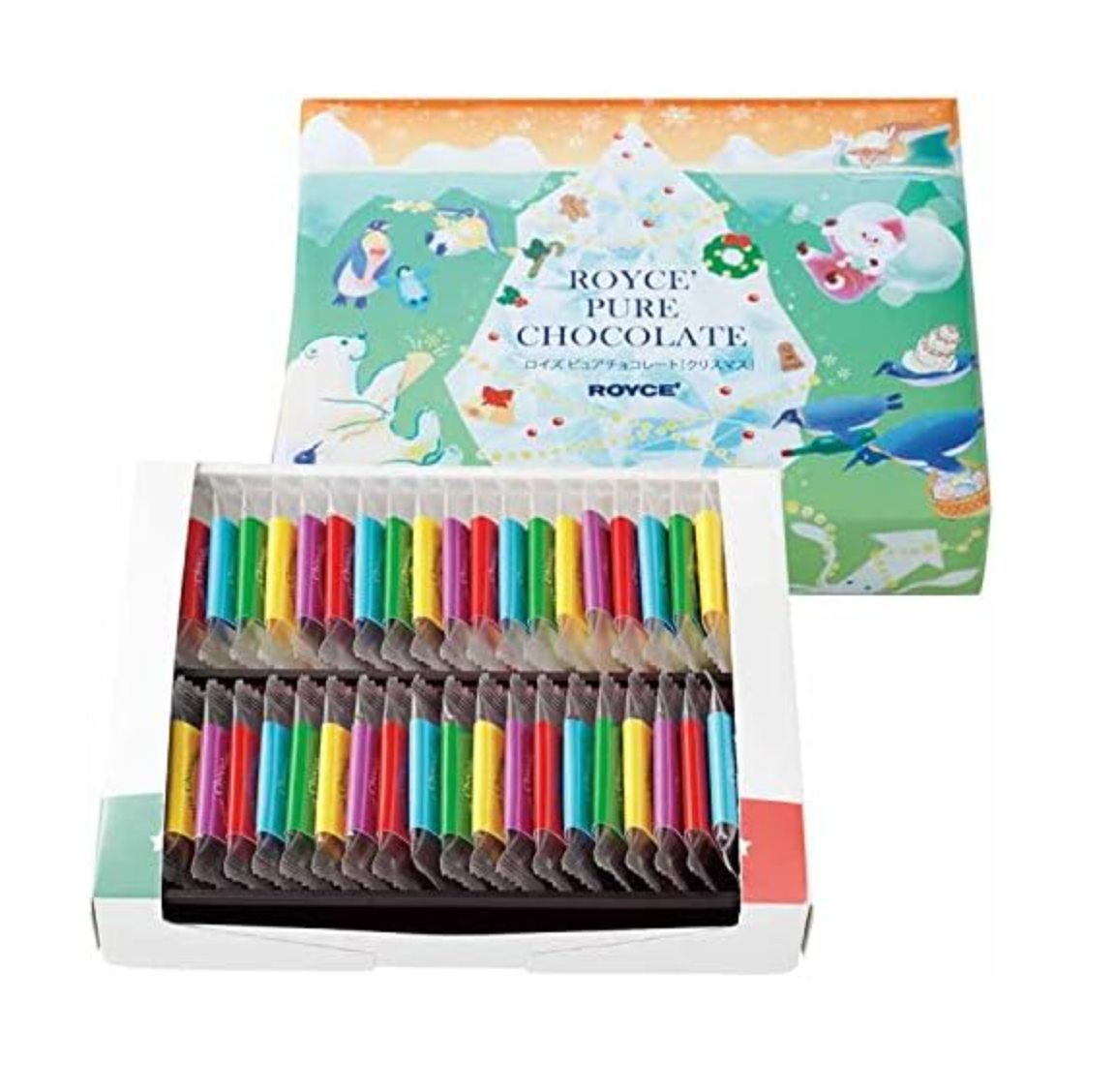 ROYCE' Christmas Design Pure Chocolate Creamy White & Milk