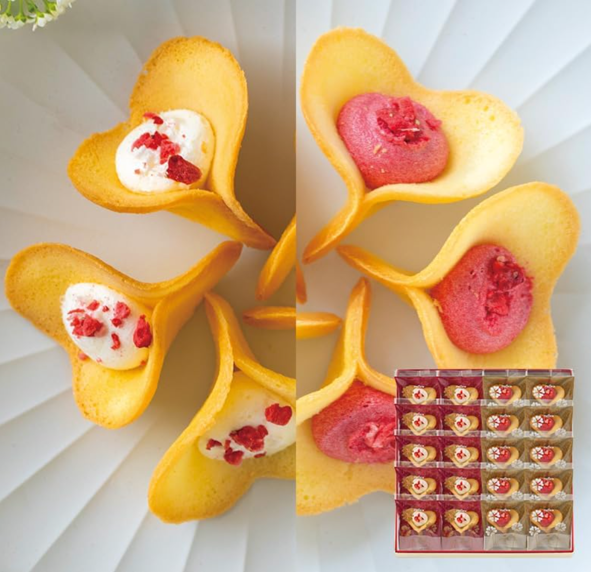 Ochugen KINEEL Ruffle, 20 Pieces (Vanilla & Berry Berries 10 Pieces each)