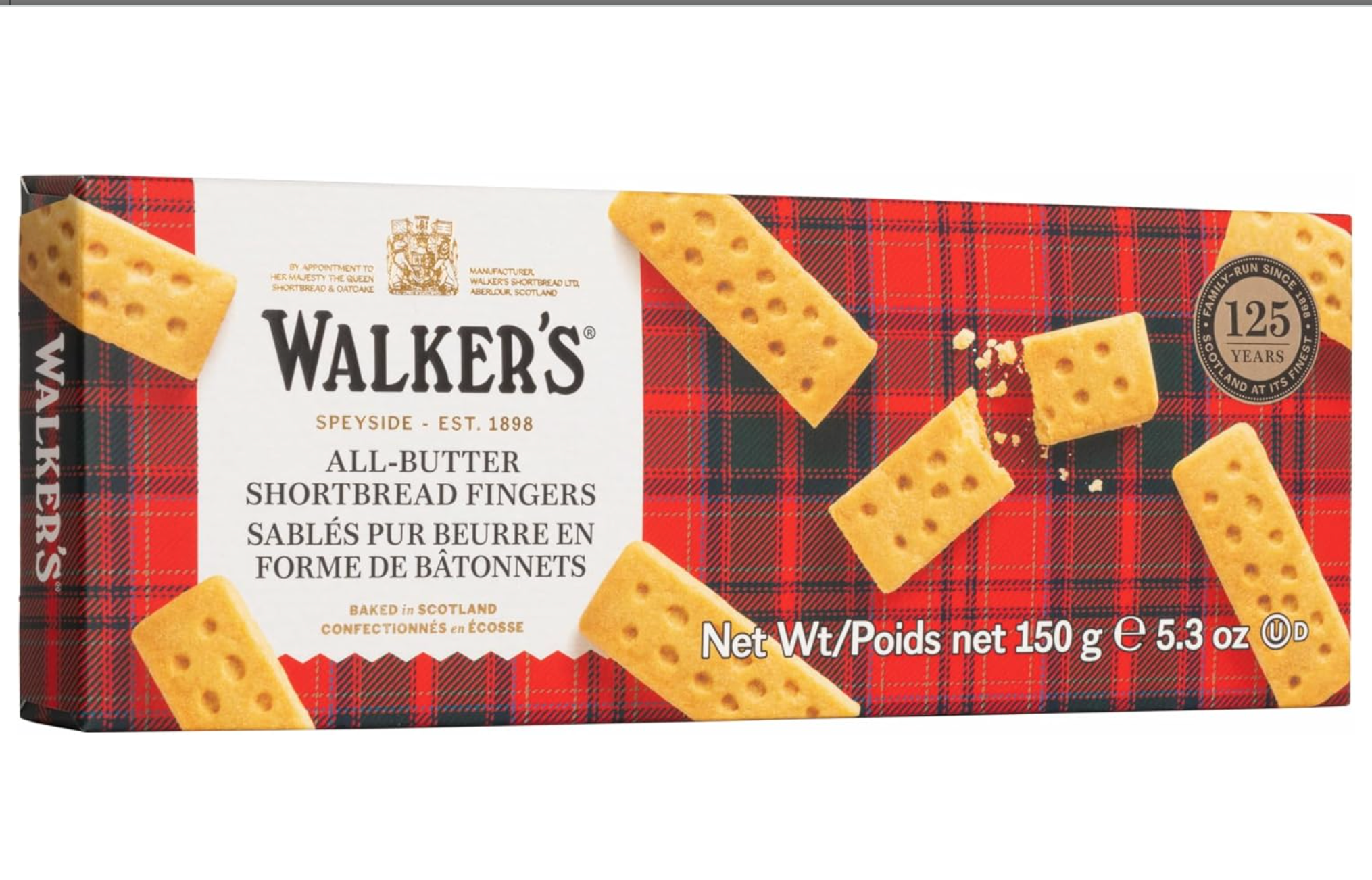 Walkers L Packet Finger Shortbread #115 (3 Boxes)