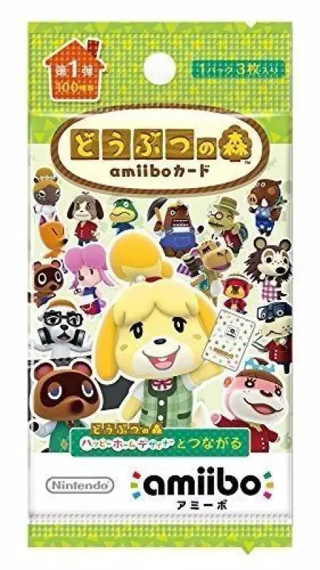 Nintendo Amiibo Animal Crossing Card Vol 1 50 Packs Box Trading Cards Japan
