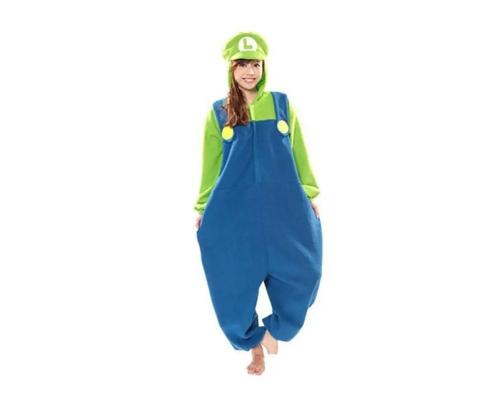 Nintendo Super Mario Luigi Kigurumi Costume - ANIME & VIDEO GAMES