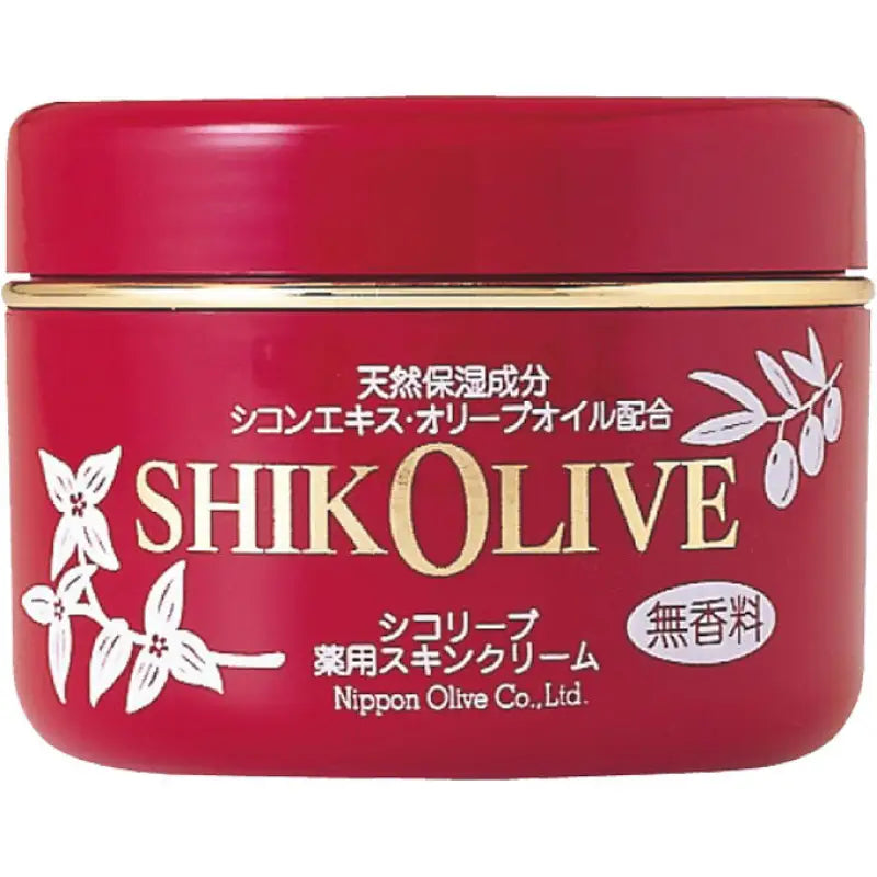 Nippon Olive Shik Medicated Cream Fragrance - Free 180g - Japanese Moisturizing Skincare