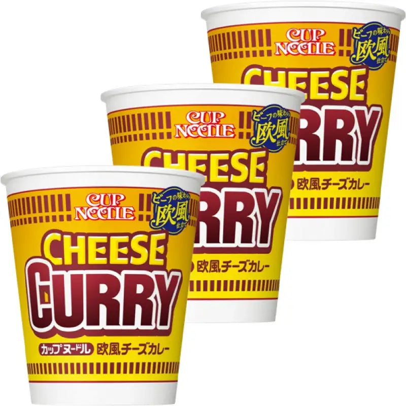 Nissin Cup Noodle European Cheese Curry 3-pack - Noodles