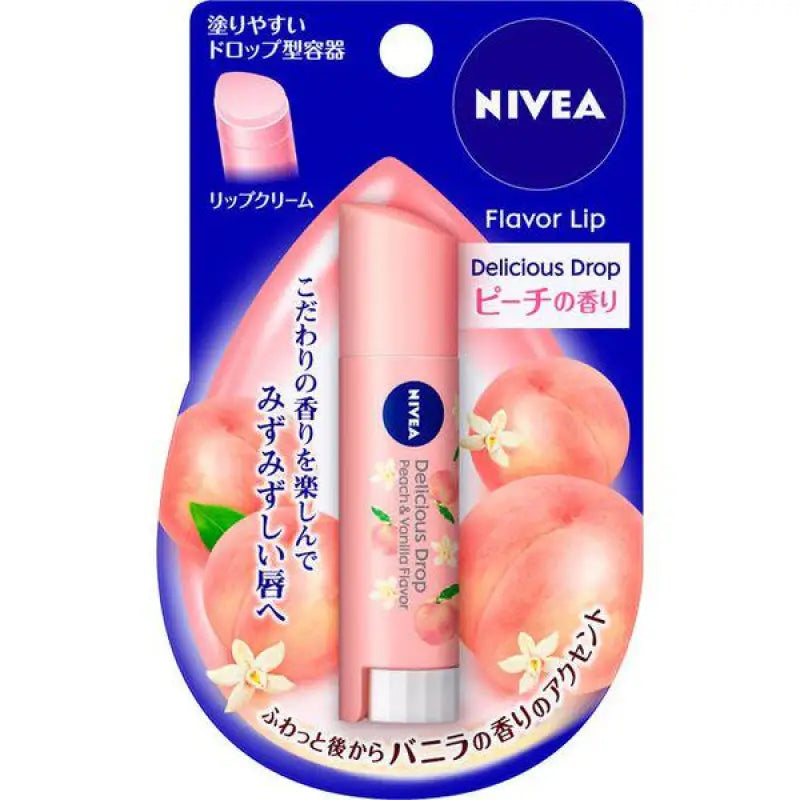 Nivea - Delicious Drop Lip Balm Peach Fragrance Skincare