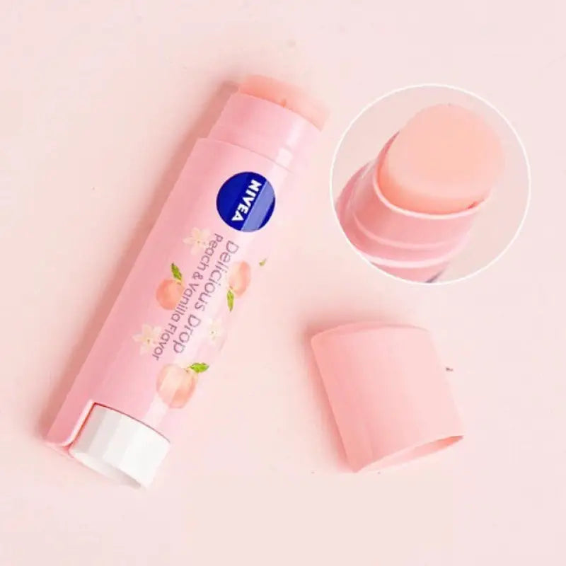 Nivea - Delicious Drop Lip Balm Peach Fragrance Skincare