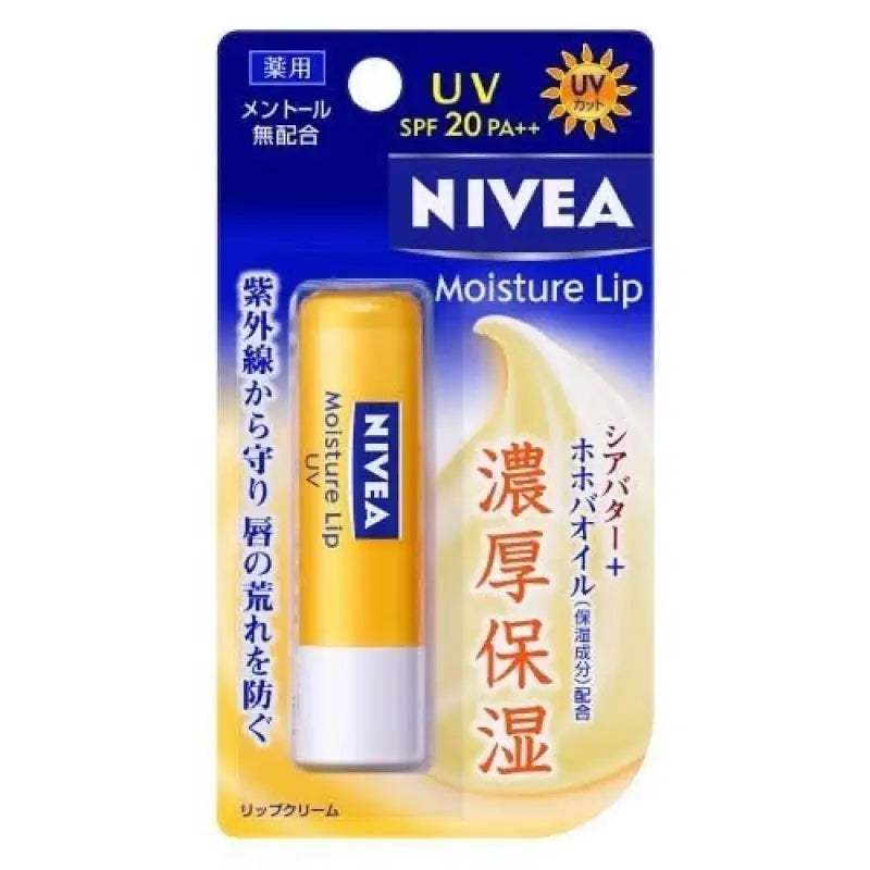 Nivea Moisture Lip Uv Protection Balm Spf20 / Pa++ 3.9g - Japanese Skincare