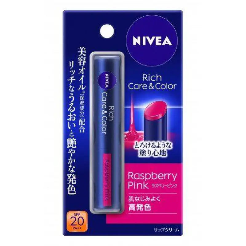 Nivea Rich Care & Color Lip - Raspberry Pink 2g Skincare