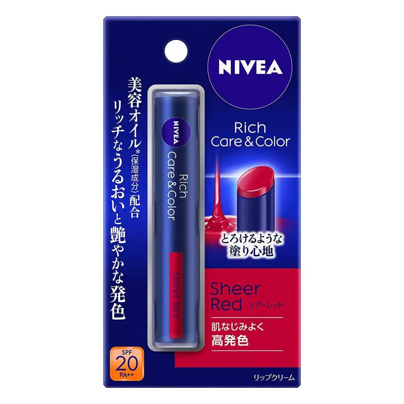Nivea Rich Care & Coloring Lip Sheer Red 2g - Balm