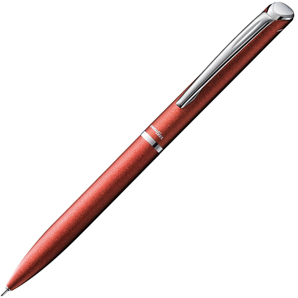 Pentel Energel Philography BLN2005B 0.5mm Red Gel Ink Ballpoint Pen Made In Japan, precise needle tip, ideal for professional note-taking