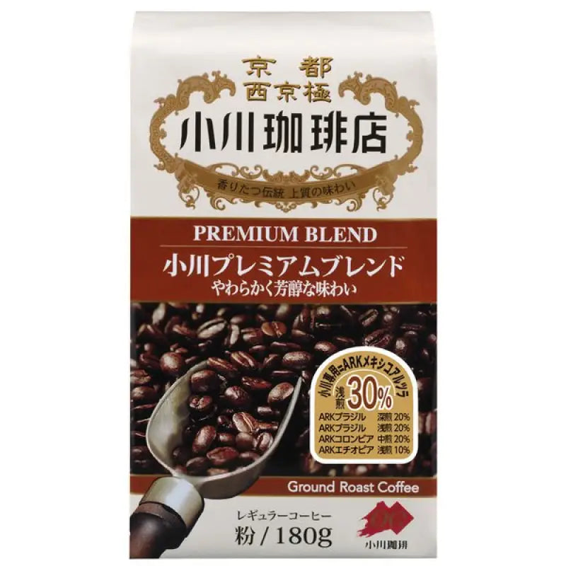 Ogawa Coffee Shop Premium Blend Ground 180g - Blended Food and Beverages