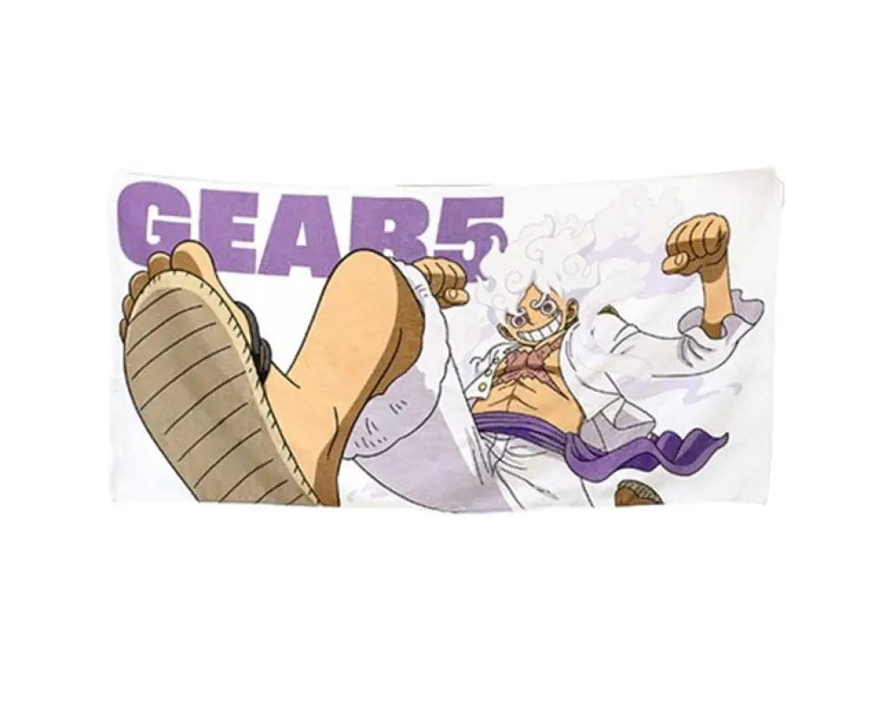 One Piece Gear 5 Luffy White Towel - ANIME & VIDEO GAMES