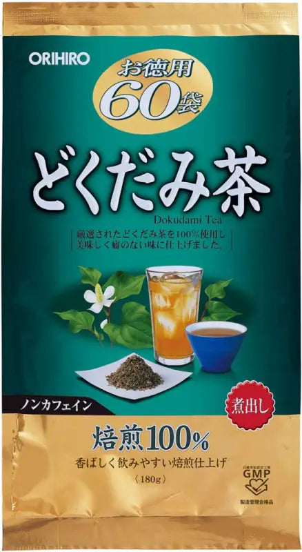 Orihiro Dokudami Tea 60 Bags - Japanese Dakudami Health Care Products