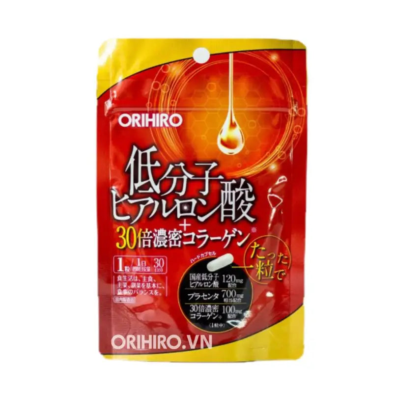 Orihiro low-molecular-weight hyaluronic acid + 30 times dense collagen tablets