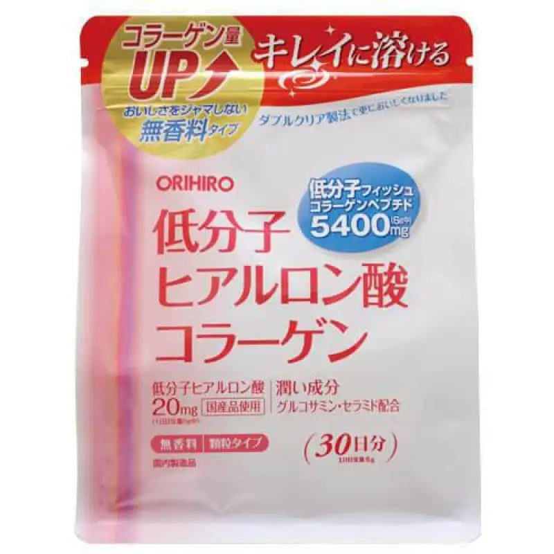 Orihiro Low Molecular Weight Hyaluronic Acid & Collagen 180g Bag