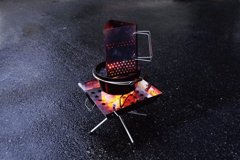 Compact storage Uniflame Chacosta II Charcoal Fire Starter 665435 with durable construction, offering portability for campers