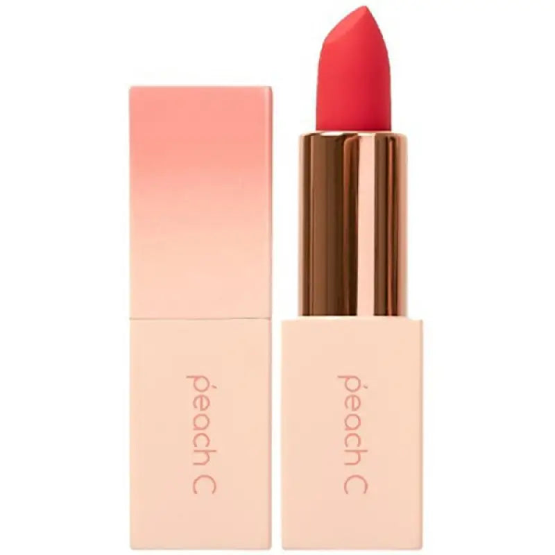 Peach C Easy Matte Lipstick Blossom Cherry 3.6g - Lip Gloss For Makeup Lips Care