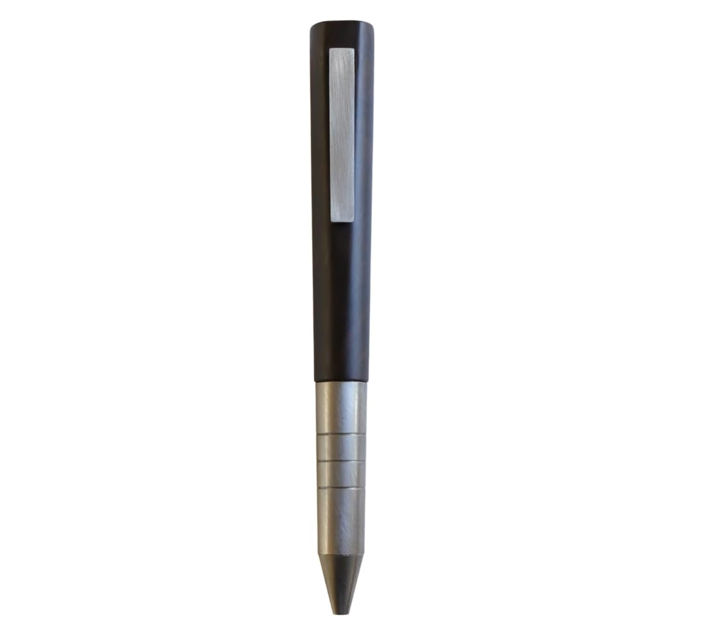 Meiji Titanium Ballpoint Pen, 142 mm, titanium grip with ebony body, elegant writing instrument