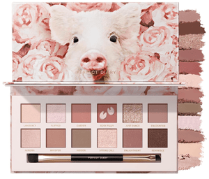 PERFECT DIARY Animal Eyeshadow Palette (1.2 g) x 12 Colors (Rose Pink)
